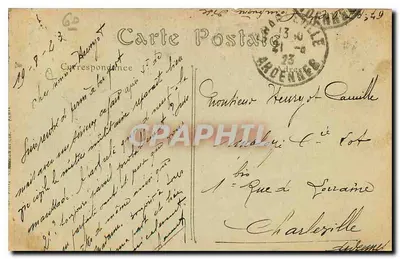 Paleis van Compiègne — De Bank van Napoleon I — ND. Fot. — Achterkant