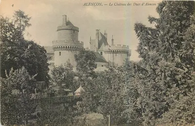 Alençon — O Castelo dos Duques de Alençon — editor não identificado, n° de série 4