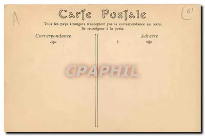 Alençon — O Castelo dos Duques de Alençon — editor não identificado, n° de série 4 — Verso