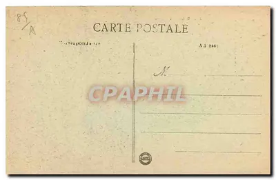 Tiffauges (Vendée) — Castelo de Gilles de Retz, chamada Barbe-Bleue, La Chapelle (séculos XII e XIII), Porta de entrada principal — Jules Denis édit Glisson — Verso
