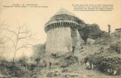 Castelo de "Barba Azul" - Torre do Vidame — Tiffauges, Vendée