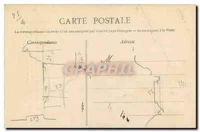 Tiffauges (Vendée) - Ruínas do castelo - Sala interna — Lib. Poupin, Mortagne, n° 2596 — Verso