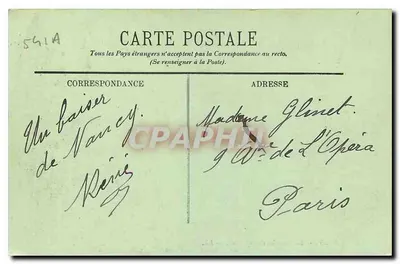 NANCY — A Fonte de Amphitrite — LL. — Editor LL, n° 22 — Verso