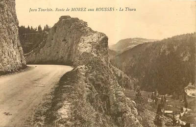 Estrada de Morez para Rousses — Le Thuru — Jura Touriste — B. F. Chalon
