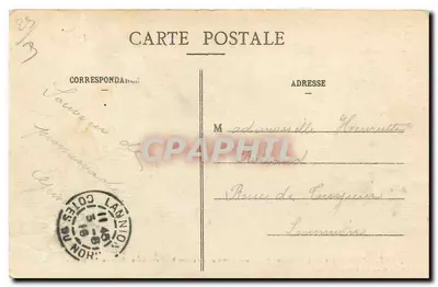 Scena rozstania na wsi — Bretania — Wydawca E. Hamon, nr 5237 — Rewers