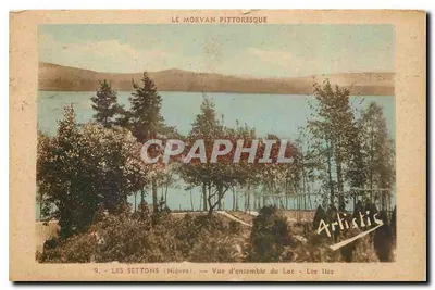 Les Settons (Nièvre) — Vista geral do Lago - As Ilhas — Artistis