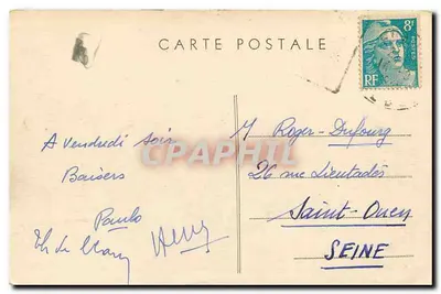 Arredores de EVAUX-les-BAINS (Creuse) — Rochers de Bord — editor Cim — Verso