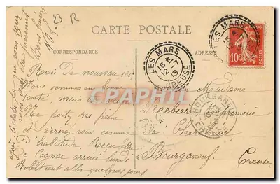 La Creuse pittoresca — Vale da Rozeille. Um Canto do Rio — editor Laquet, Bellegarde, n°16 — Verso