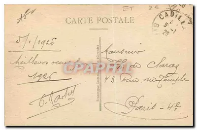 Cadillac-sur-Garonne — Antigo castelo do final do século XVII, escola de preservação para moças — editor Braumotype (Gironde), n° 2364 — Verso