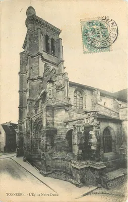 Tonnerre - A Igreja de Nossa Senhora — L. Durand, fotógrafo-editor, Tonnerre