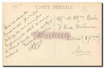 MARSSEILLE — O Velho Porte e o Quai dos Belgas — Editor não visível — Verso
