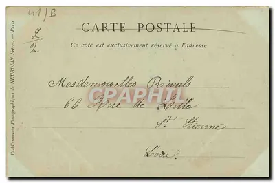 Blois — Het Seminarium — Collectie ND Phot, n°89 — Achterkant