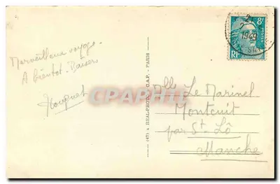 Champs des Aravis i Mont Blanc — Widok panoramiczny — Teleferyk Veyrier-du-Lac-d'Annecy, nr 506 — Rewers