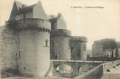 NANTES — Entrada do Castelo — Edição F. Chapelon, Nantes