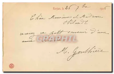 Royan — La Grande Conche — Wydawca G. Navellier — Rewers