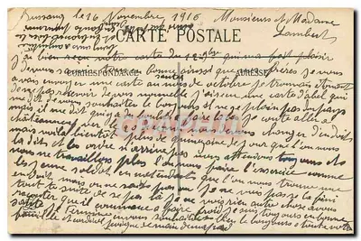 Clermont-en-Argonne — A igreja destruída pelos Alemães — Editor não identificado, n° 531 — Verso
