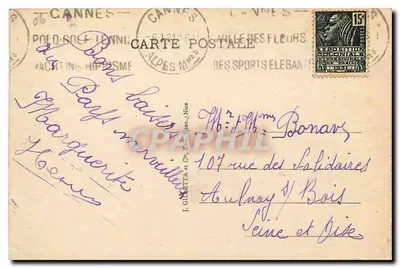 GANNES — Widok z Kalifornii — Wyd. Giletta nr 413 — Rewers