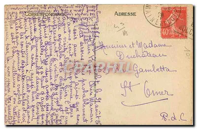 Saumur — O Castelo — L.L. — Verso