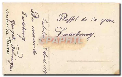 Młoda kobieta w stroju tradycyjnym — Lothringerie — wydawca J. Audry & Cie, Strasbourg — Rewers