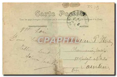 Vitré (Il-et-V) — Zamek, część północna i brzegi rzeki Vilaine — M. Ry-Rousselière wyd. Rouen — Rewers