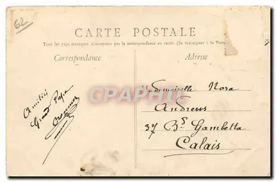 Boulogne-sur-Mer — Jogos na Praia — Edições U. Méria, Ploujean, 34 — Verso