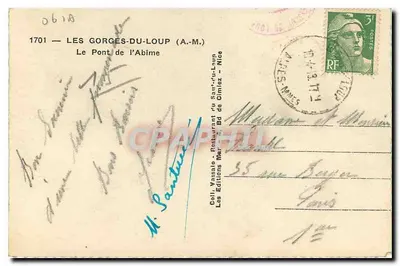 Le Gorges-du-Loup — Il Ponte dell'Abisso — Les Éditions du Saint-Loup, Nice — Verso