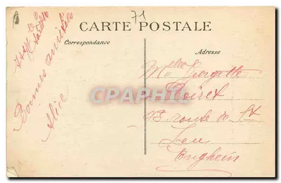 Ruiny starego zniszczonego zamku — zniszczone w 1870 — wydawca nie widoczny — Rewers