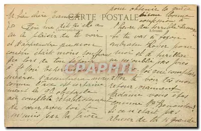 Zamek Jean d'Heurs — widok zamku — wydawca Robert Esprance, n° 3053 — Rewers