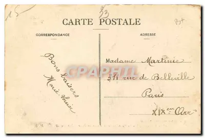 Bordeaux - Most kamienno-żelazny widziany z Wieży Świętego Michała — Marcel Delboy, fototypia, Bordeaux, nr 87 — Rewers