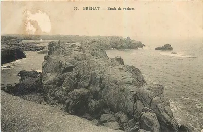 Bréhat — Estudo de rochedos — Huyart, Patimpol