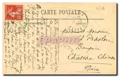 Vichy — La Tour de l'Horloge — onbekende uitgave — Achterkant