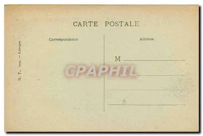 Valençay, o Castelo, o Jardim da Duquesa — M.T., imp. - Limoges — Verso