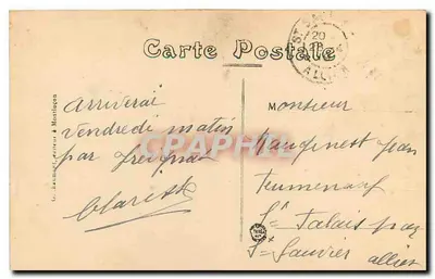 Commentry — Zamek — G. Jammart & Montluçon, nr 127 — Rewers