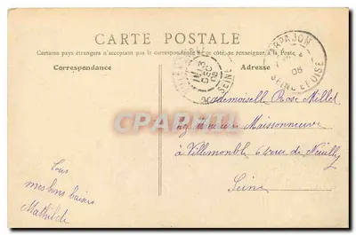 Montilhery (S.-et-O.) — Conjunto do Castelo — B. F., PARIS — Verso