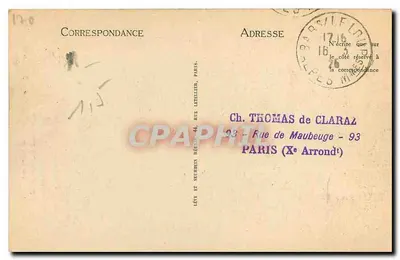 As Gorges do Loup — A Cruz de Saint-Arrouxe — LL n°10 — Verso