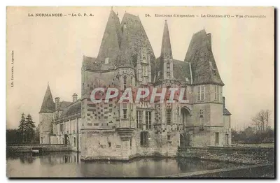 Argentan — O Castelo de O — Vista geral — CPAPHIL n°54