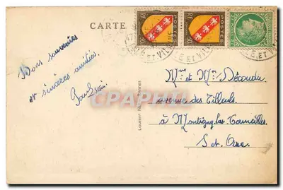 Costa da Esmeralda — O Rocher de Cancale — editor Lort, n° 2543 — Verso