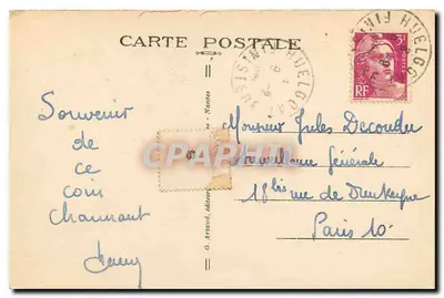 Le Huelgoat — Le Gouffre — G. Artaud, wydawca — Rewers