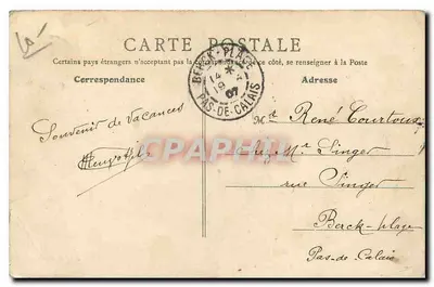 Saint-Benin-d'Azy — O Velho Castelo — B. F., Paris, n°9 — Verso
