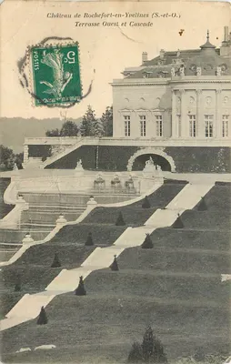 Castelo de Rochefort-en-Yvelines — Terraço Oeste e Cascata — Librairie Nouvelle, Rambouillet