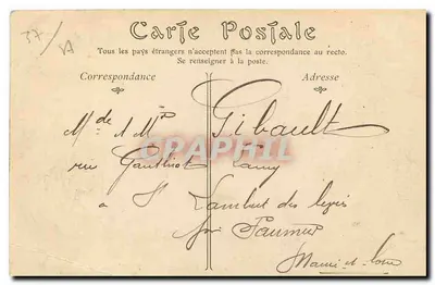 Castelo de Chenonceaux — Fachada Oriental — Editor não identificado, n° 19 — Verso