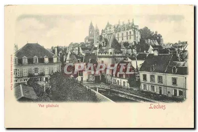 Loches — Vista geral — editores Kunzil Frères, França