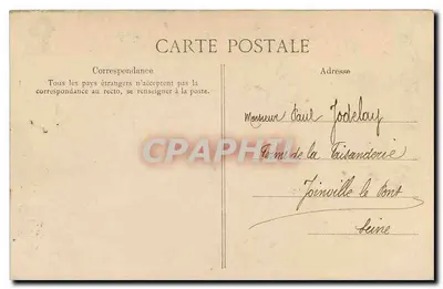 Floresta de Fontainebleau - Lago de Franchard — editor Paul, n° 338 — Verso