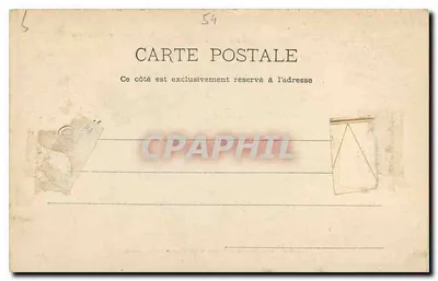 Lunéville — Cour do Castelo — Pavilhão da asa esquerda — La Lorraine illustrée, P. Helmlinger & Cie, Imp. Phot. Nancy — Verso
