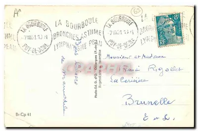 La Bourboule — Vue générale — G.d'O. — Rewers