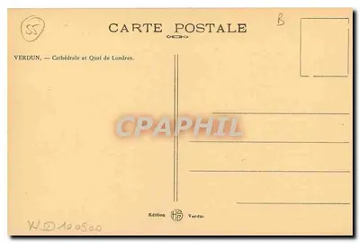 Verdun — Catedral e Calçadão de Londres — Edição Verdun — Verso
