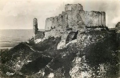 Les Andelys (Eure) — Ruínas do Castelo Gaillard (século XII) — Fotógrafo Verdadeiro