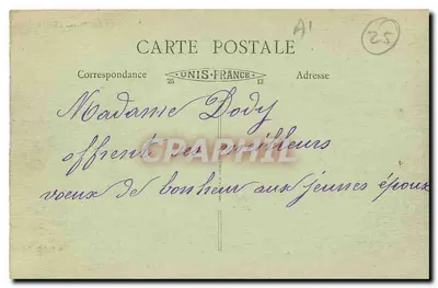 Besançon — El Doubs y el Rocher de la Citadelle Taragnoz — B.F. Lux — Reverso