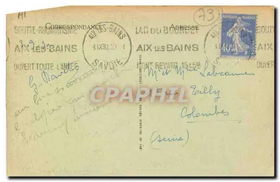 Aix-les-Bains — Abpia Hautecombe — Starsza krypta Przywódców Savoie zawierająca 28 pięknych mauzoleów — Rewers