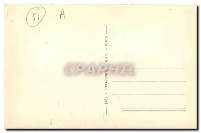 Châlons-sur-Marne — A Prefeitura, Encosta do Jardim — editor C.A.P. Paris, n° 57 — Verso